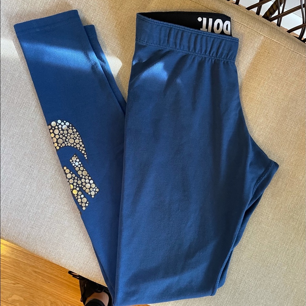 Blue Nike Foil Leggings